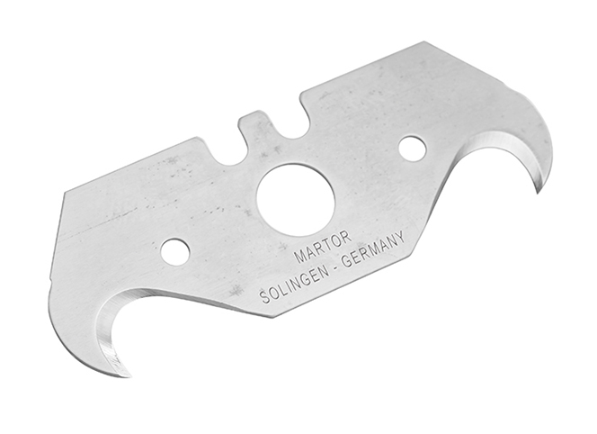德國馬特MARTOR 56進口工業鋼尖角鉤形膠板裁切安全刀片 10片/盒